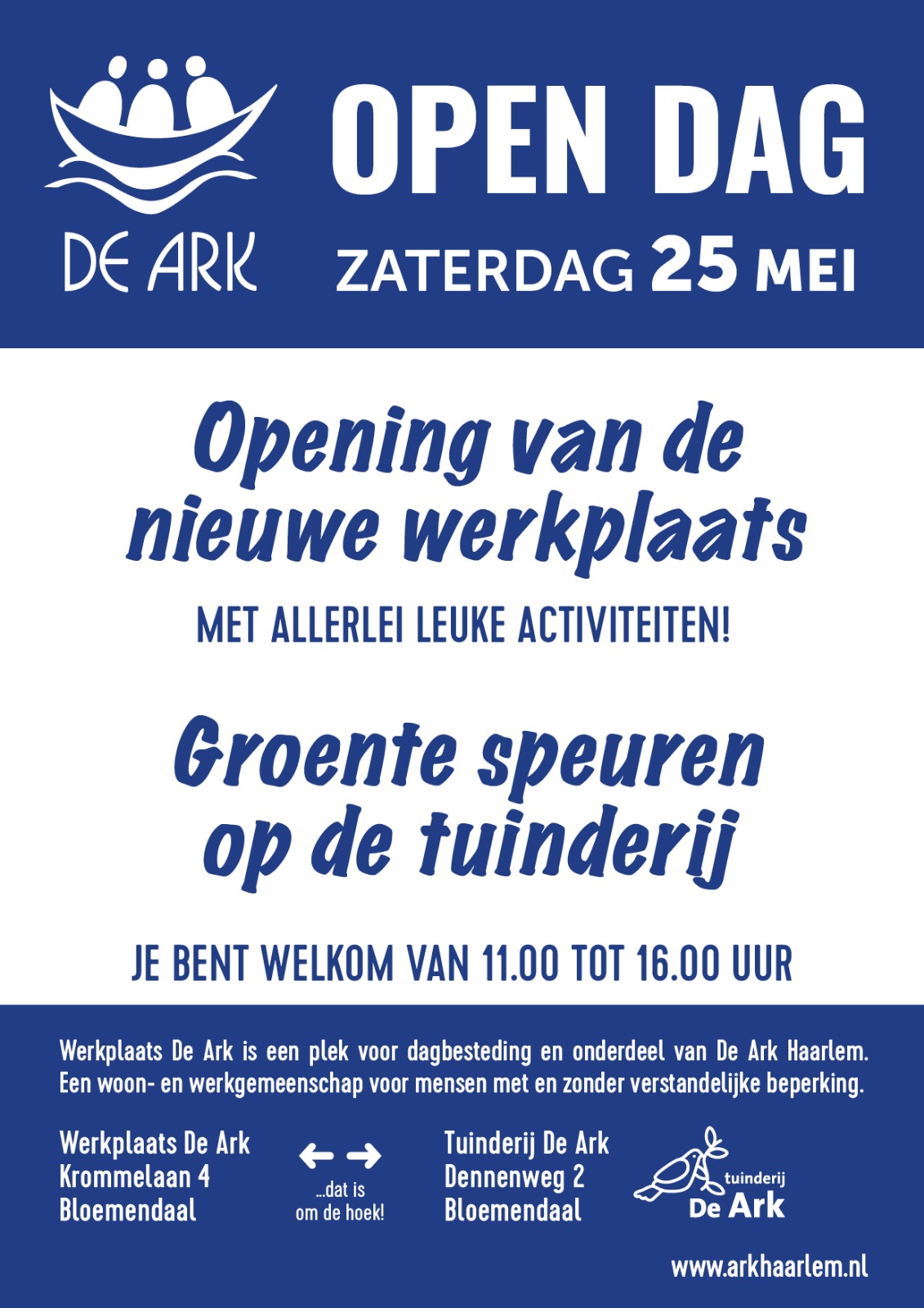 Open Dag op 25 mei