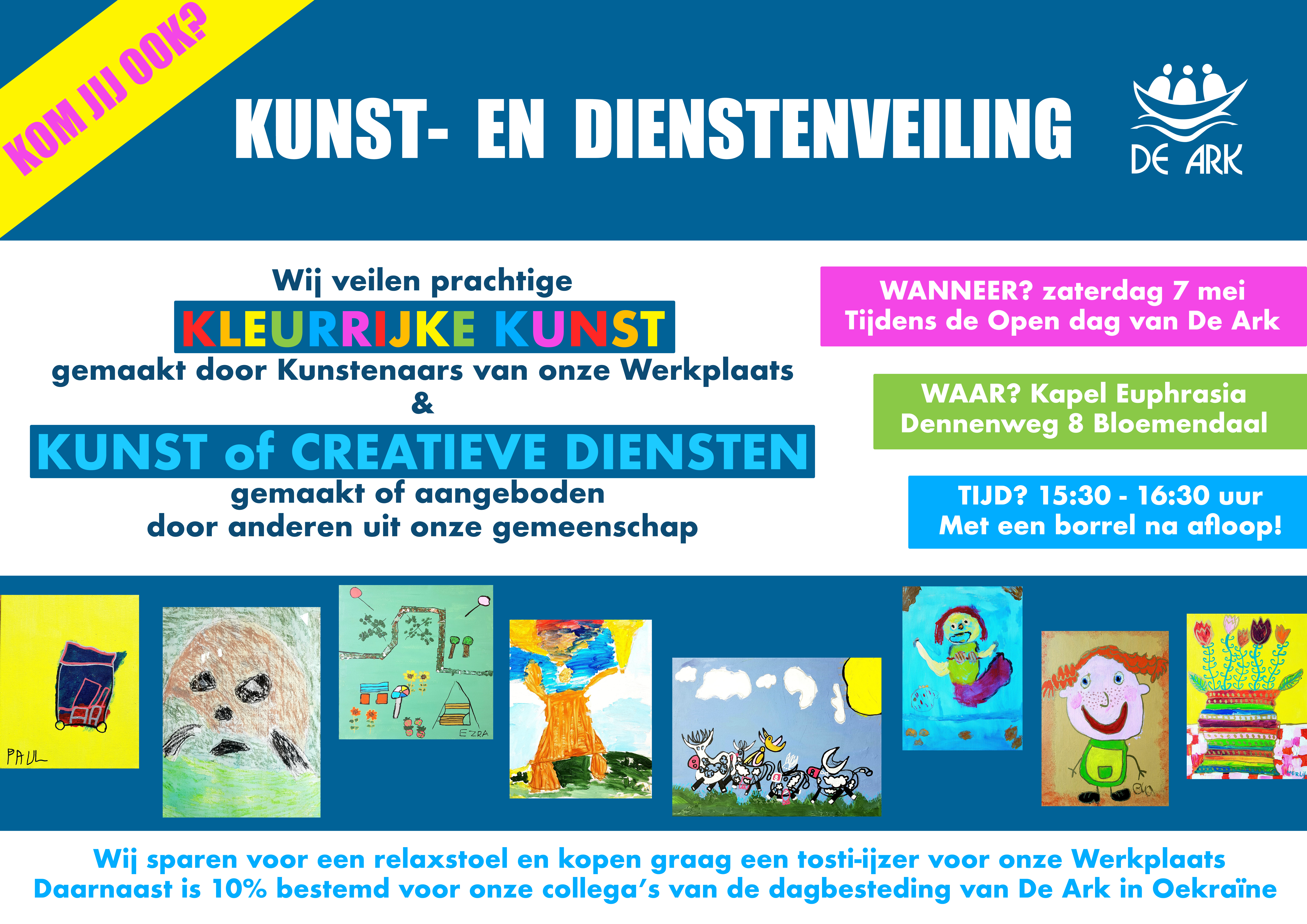 Zaterdag 7 mei: Open Middag van De Ark